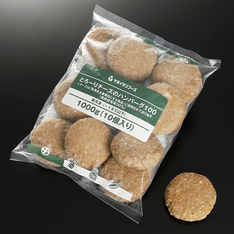 とろーりチーズのハンバーグ100 10食入: 特別在庫品 KANTO EXPRESS