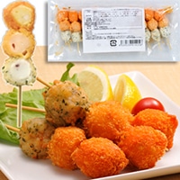 【ケーオー産業】 海鮮団子串(たこ・えび・いか) 45G 10食入 冷凍 5セット