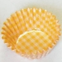 7-1458-0602 オーブンケース チェック 4号深口 黄